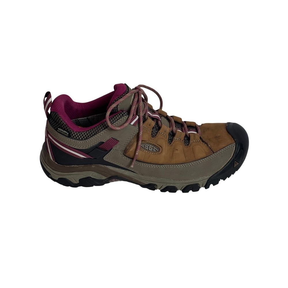 Keen Targhee III Womens 10.5 Waterproof Hiking Shoes Brown Purple Gorpcore